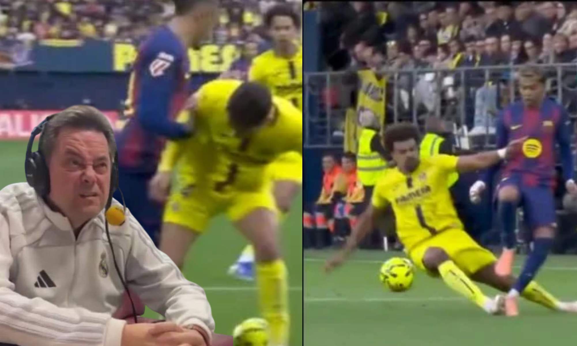 Roncero estalla ante el arbitraje del Villarreal - Barcelona