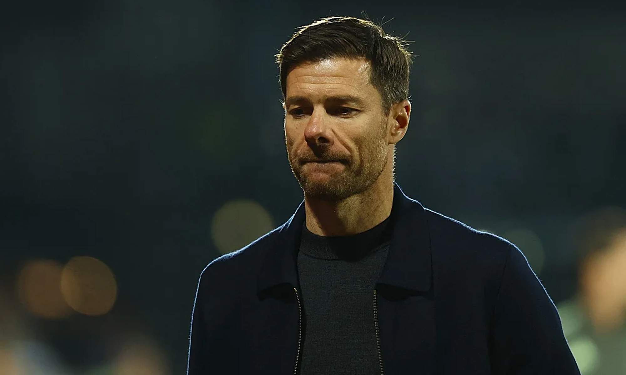 Xabi Alonso durante un partido del Real Madrid.