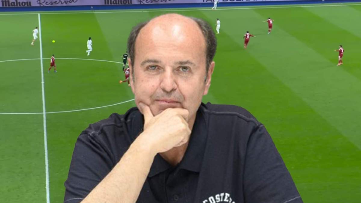 Juanma Rodríguez y una captura del Real Madrid - Sevilla. 