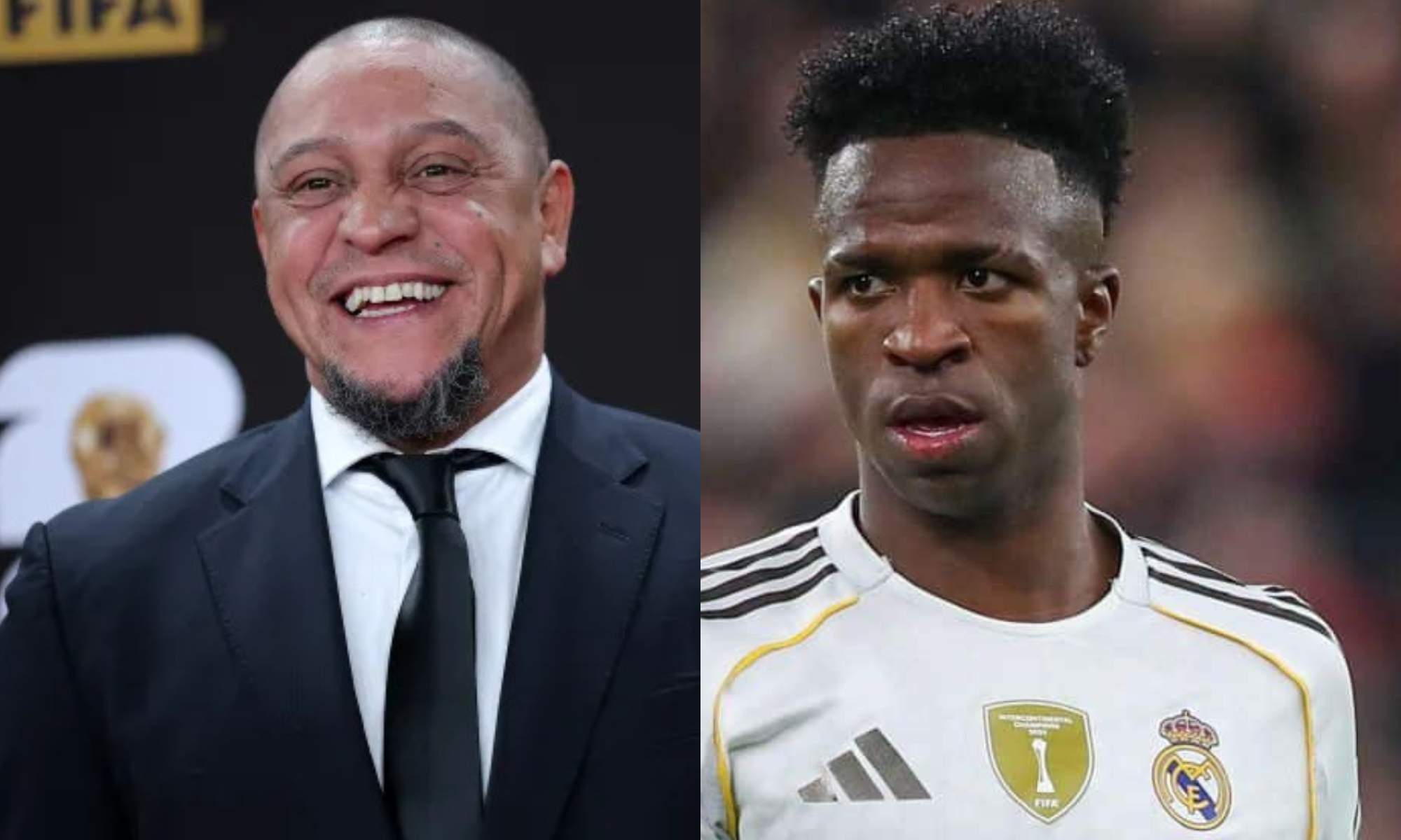 Roberto Carlos habla con Vinicius sobre los pitos del Bernabéu