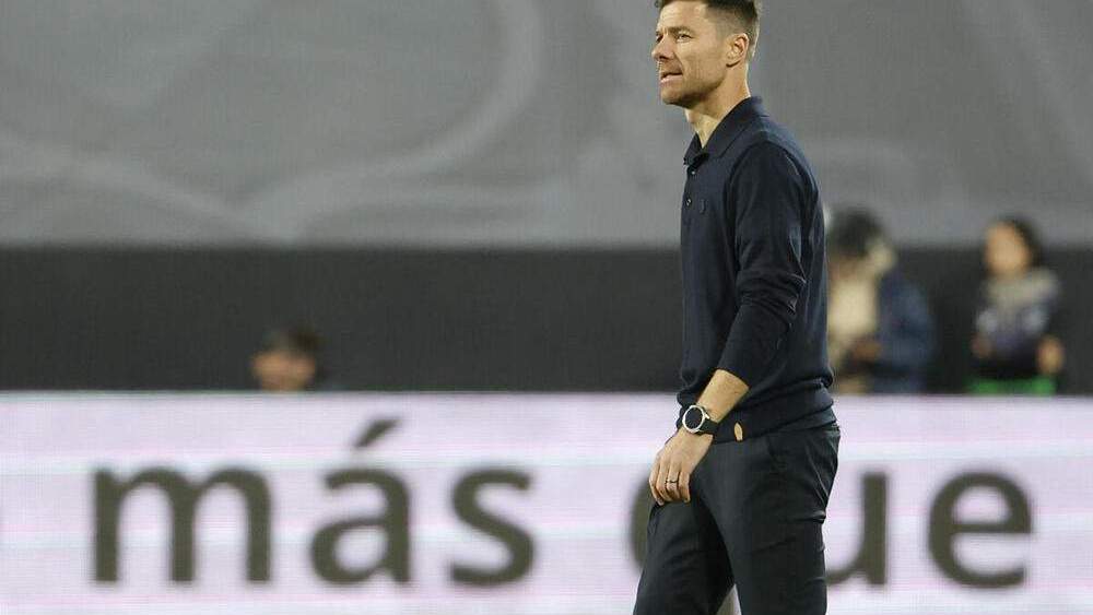 Xabi Alonso en un partido del Real Madrid.