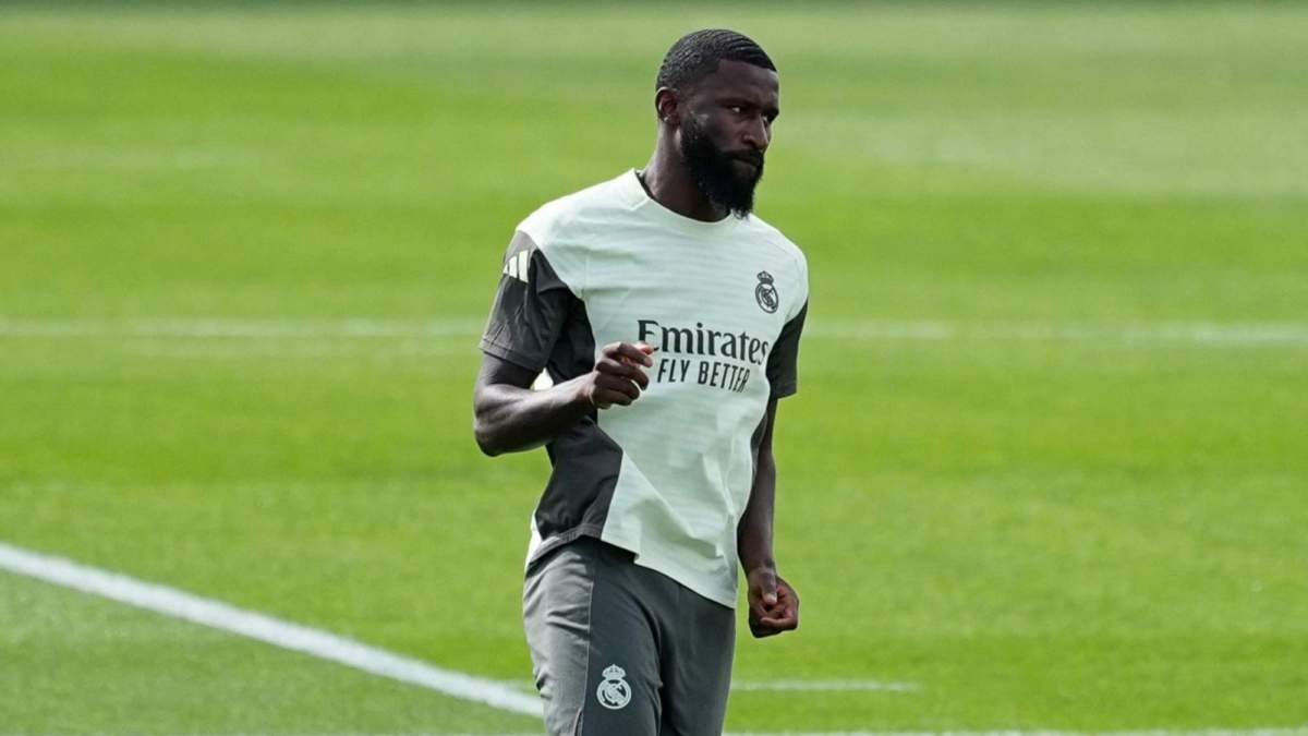 Antonio Rüdiger, durante un entrenamiento en la Ciudad Deportiva de Valdebebas. Antonio Rüdiger, durante un entrenamiento en la Ciudad Deportiva de Valdebebas.