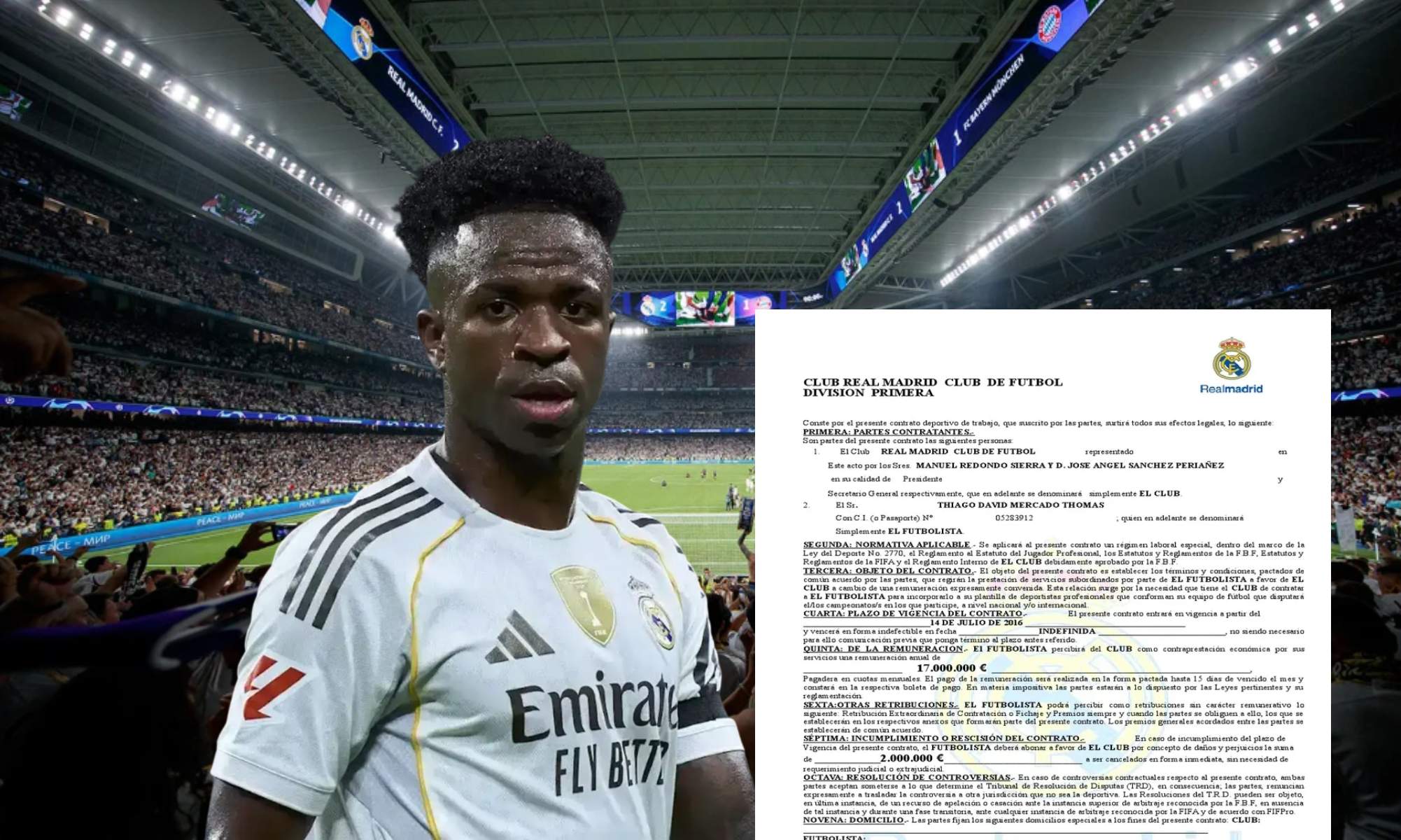 Vinicius pide una rebaja en su cláusula