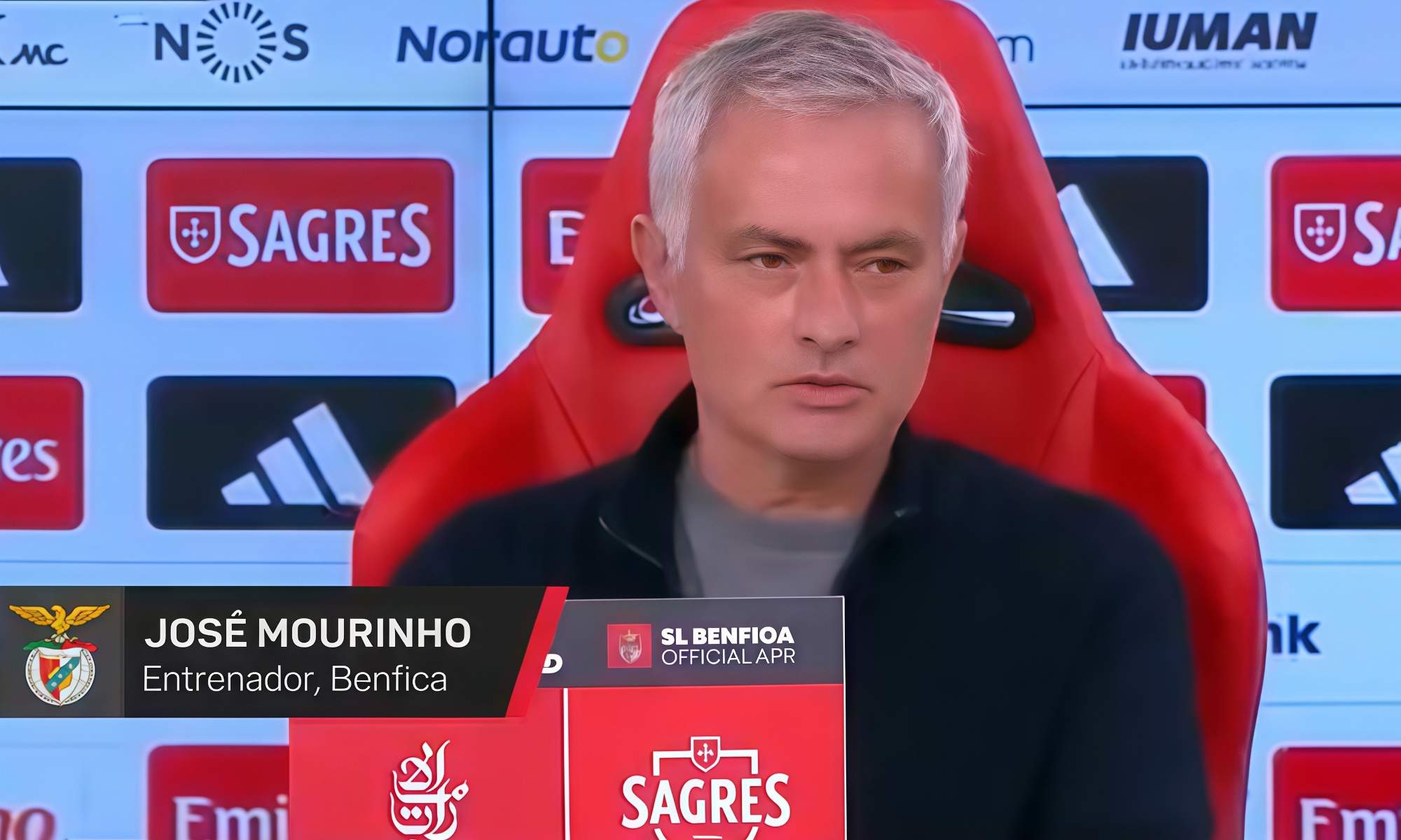 Mourinho (62), extécnico del Real Madrid se enfada con un periodista como en los viejos tiempos: "Tu noticia es falsa"
