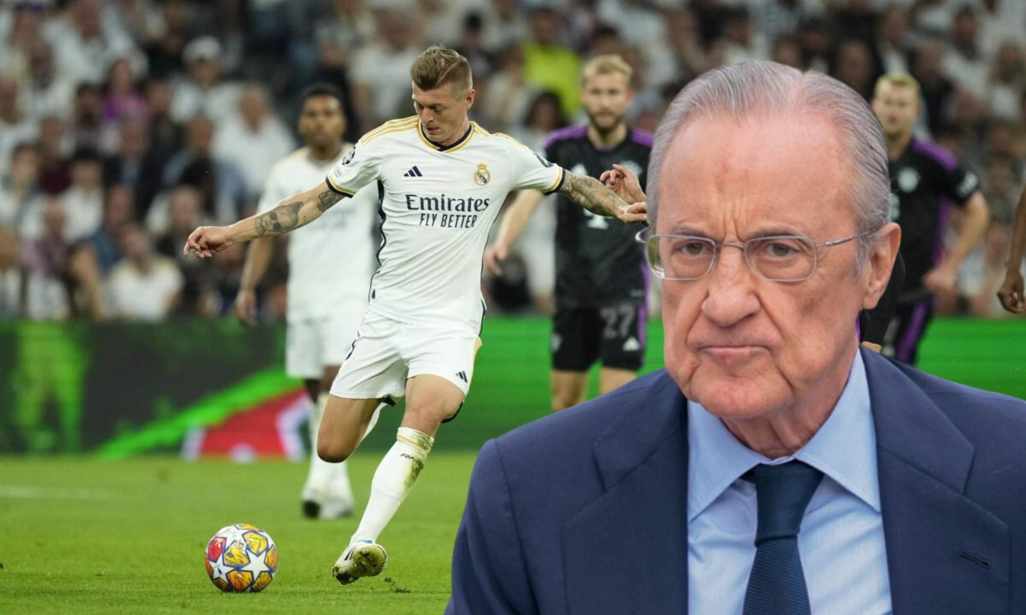 Florentino Pérez podría haber reducido ya la búsqueda a dos futbolistas para ser el relevo de Toni Kroos en el Real Madrid.