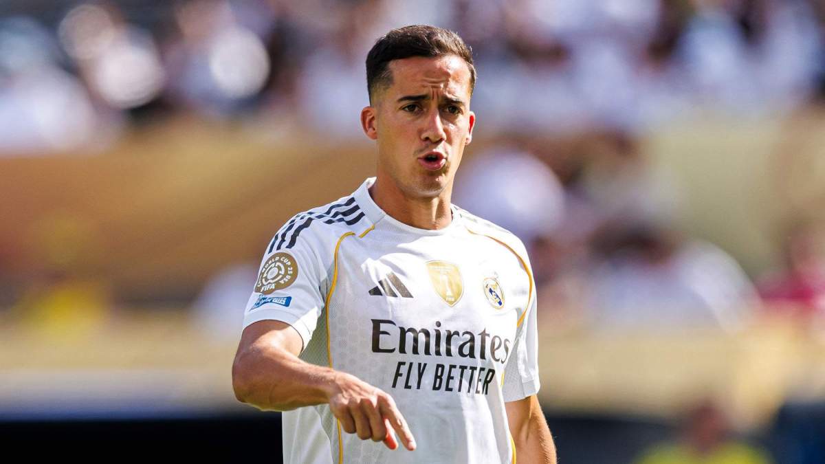 Lucas Vázquez jugando un partido con el Real Madrid en el Mundial de Clubes. 