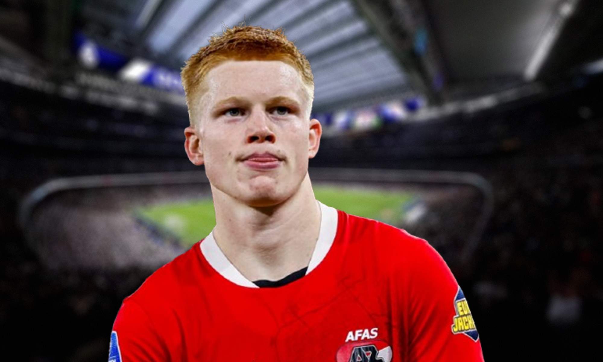 Kees Smit con la camiseta del AZ Alkmaar y el Santiago Bernabéu.