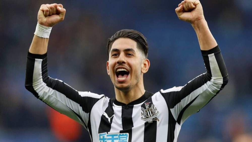 Ayoze, celebrando un gol con el Newcastle, club por el que fichó tras salir del Tenerife.