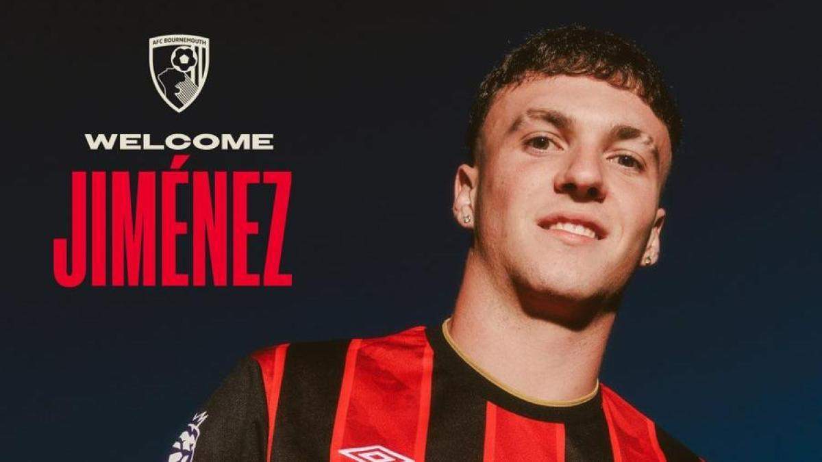 La presentación de Alex Jiménez con el Bournemouth