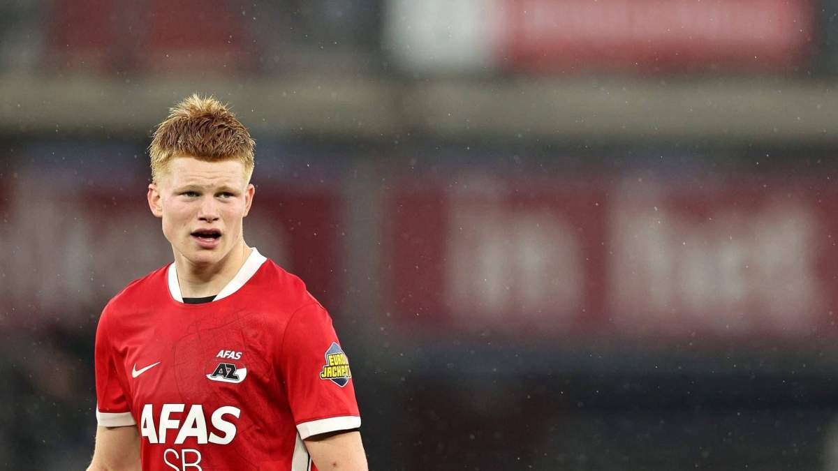 Kees Smit en un partido del AZ Alkmaar