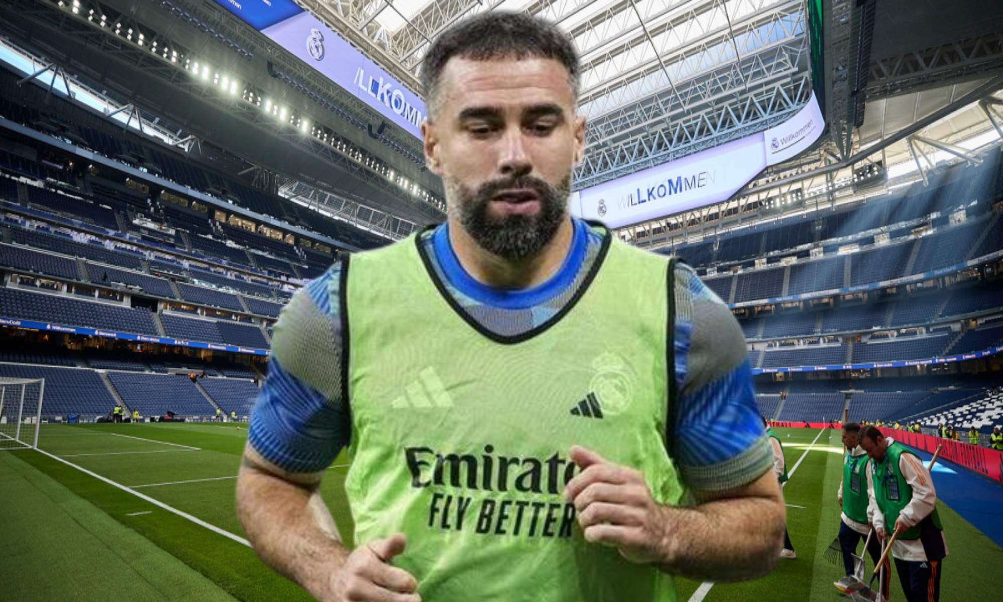 Carvajal se ejercita en solitario para estar disponible cuanto antes