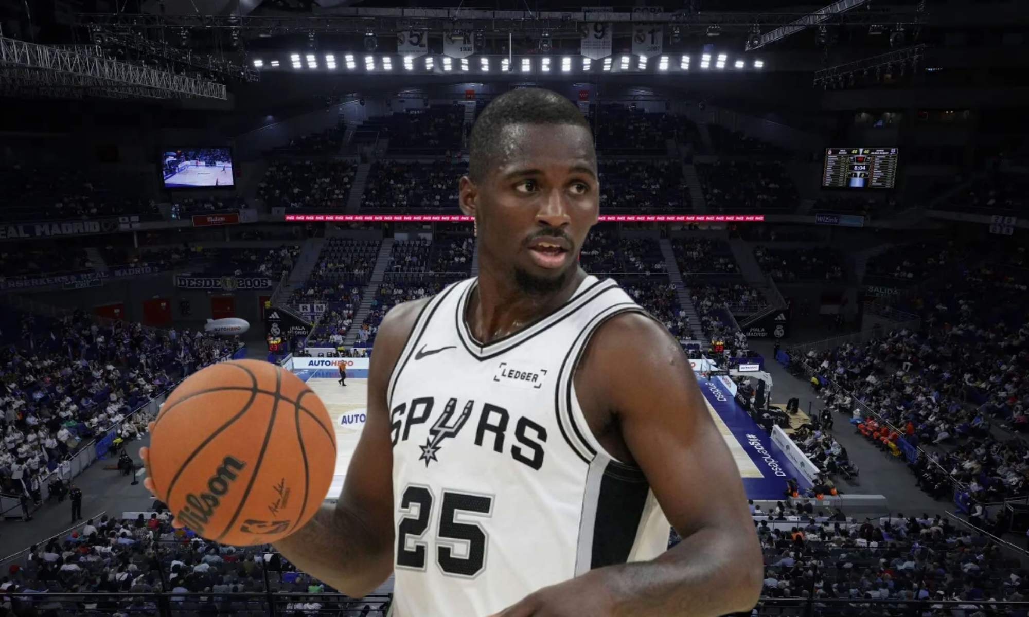 David Jones-García, San Antonio Spurs de la NBA, podría estar en el radar del Real Madrid para el mercado de este invierno.