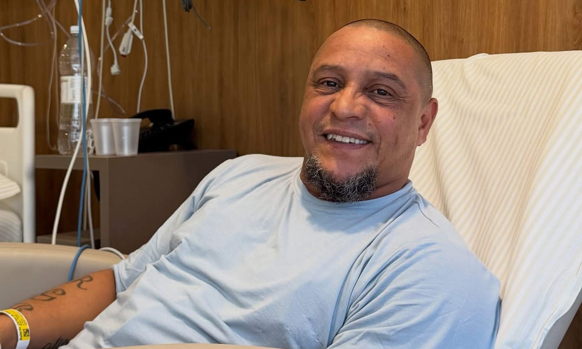 Roberto Carlos en el hospital.