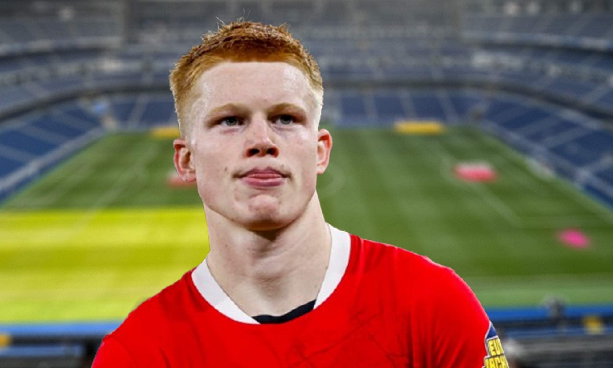 Kees Smit con la camiseta de AZ Alkmaar y el Santiago Bernabéu.