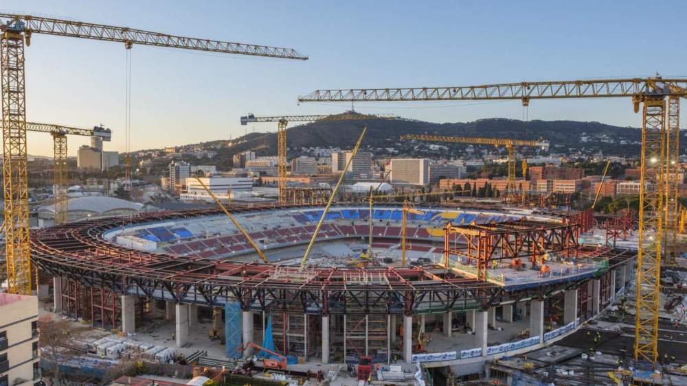 Las obras del Camp Nou están siendo una pesadilla para el Barça.