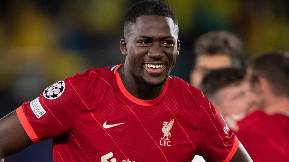 Ibrahima Konaté, en un partido de esta temporada con el Liverpool en la Champions League. Ibrahima Konaté, en un partido de esta temporada con el Liverpool en la Champions League.