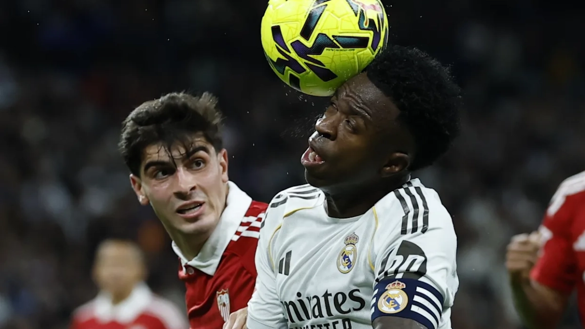 Vinicius Junior durante el partido ante el Sevilla
