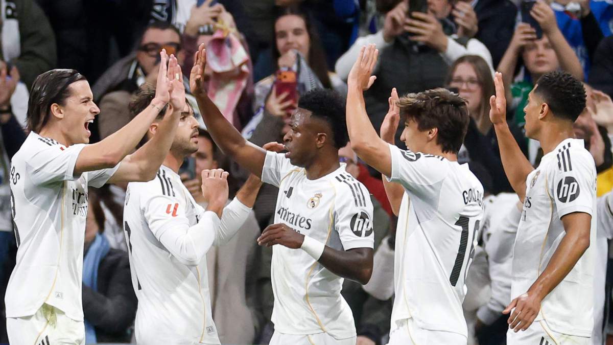 madrid celebración gol jugadores