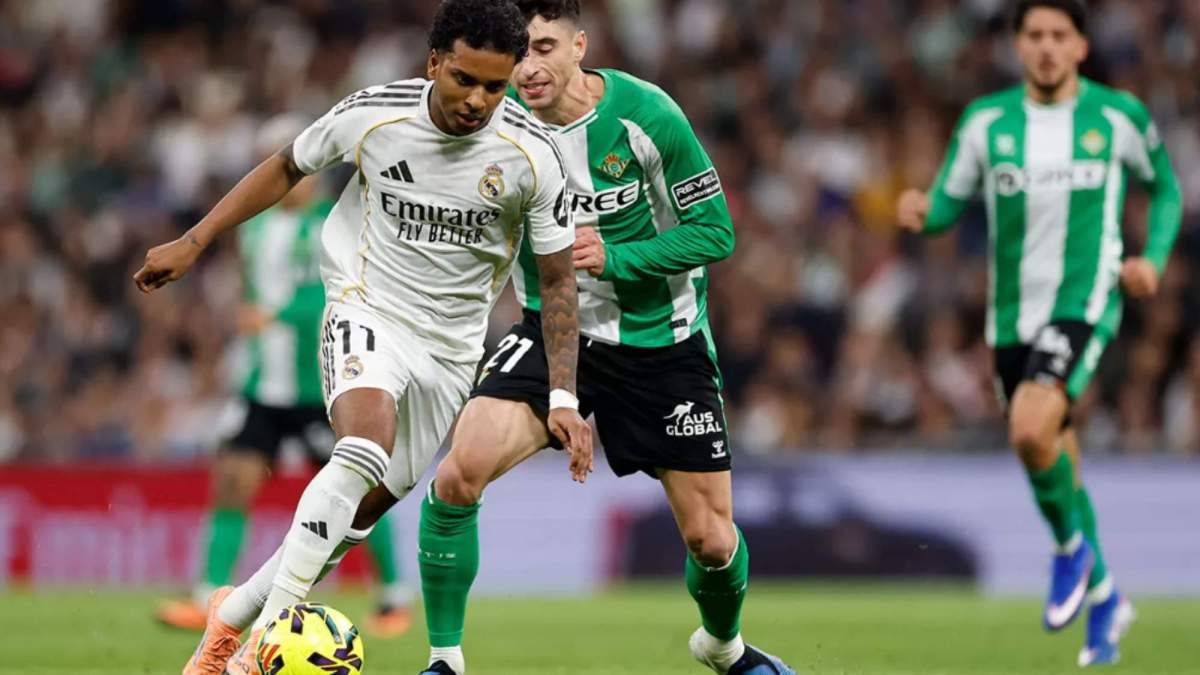 Rodrygo durante el partido de esta tarde contra el Betis Rodrygo durante el partido de esta tarde contra el Betis