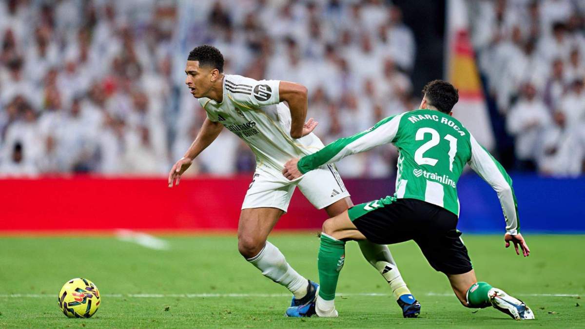Jude Bellingham jugando contra el Betis.