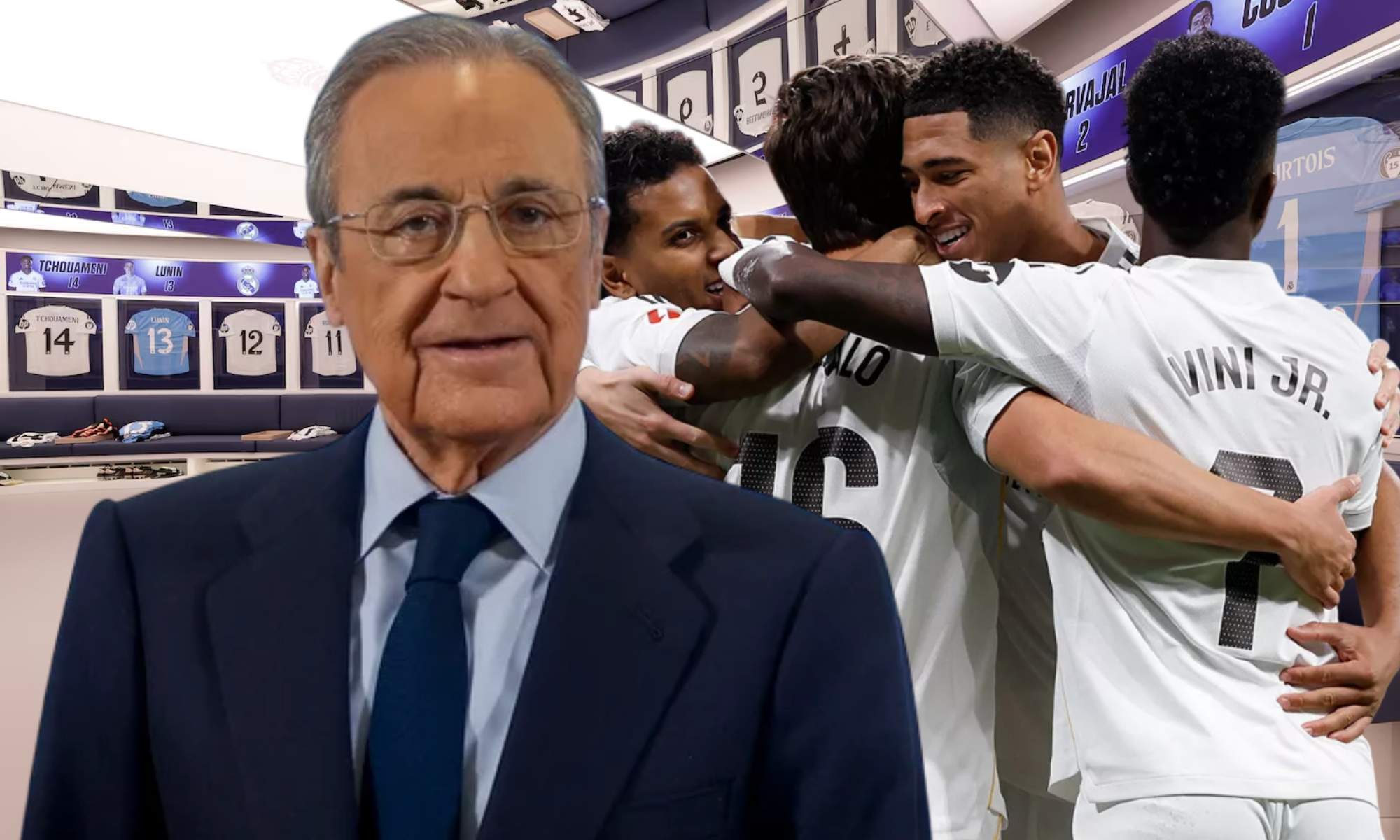 Florentino felicitó a este jugador por su partido ante el Betis