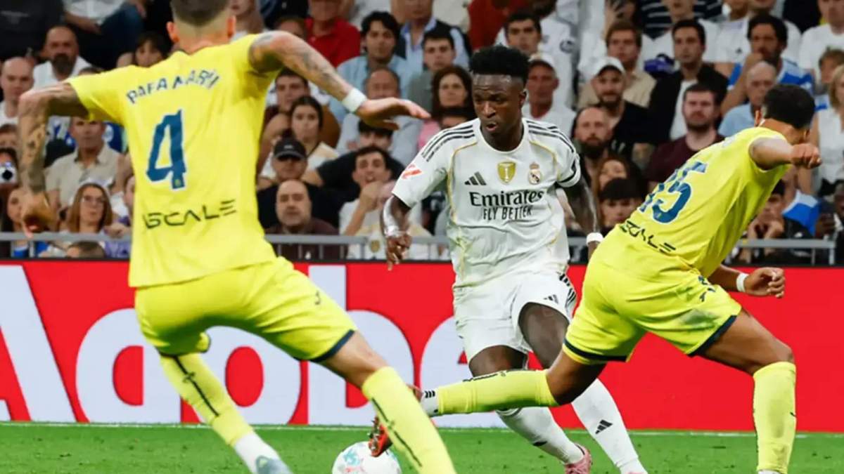 Vinicius Junior, durante el partido ante el Villarreal de esta temporada en el Santiago Bernabéu. Vinicius Junior, durante el partido ante el Villarreal de esta temporada en el Santiago Bernabéu.
