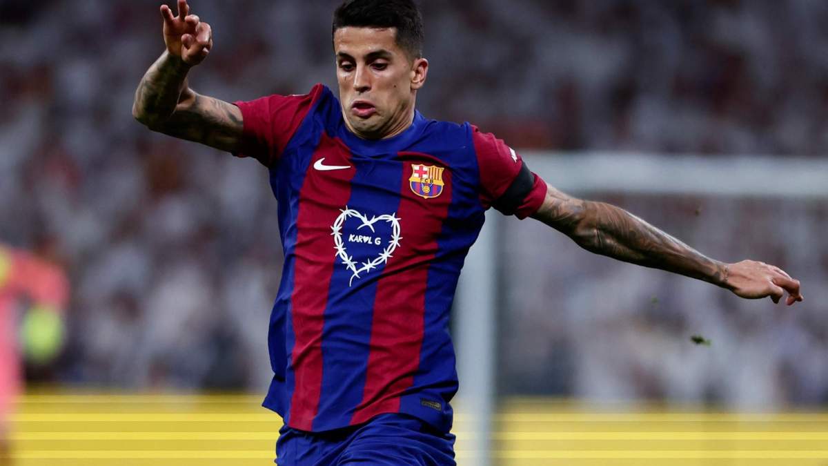 Joao Cancelo durante un partido con el FC Barcelona Joao Cancelo durante un partido con el FC Barcelona