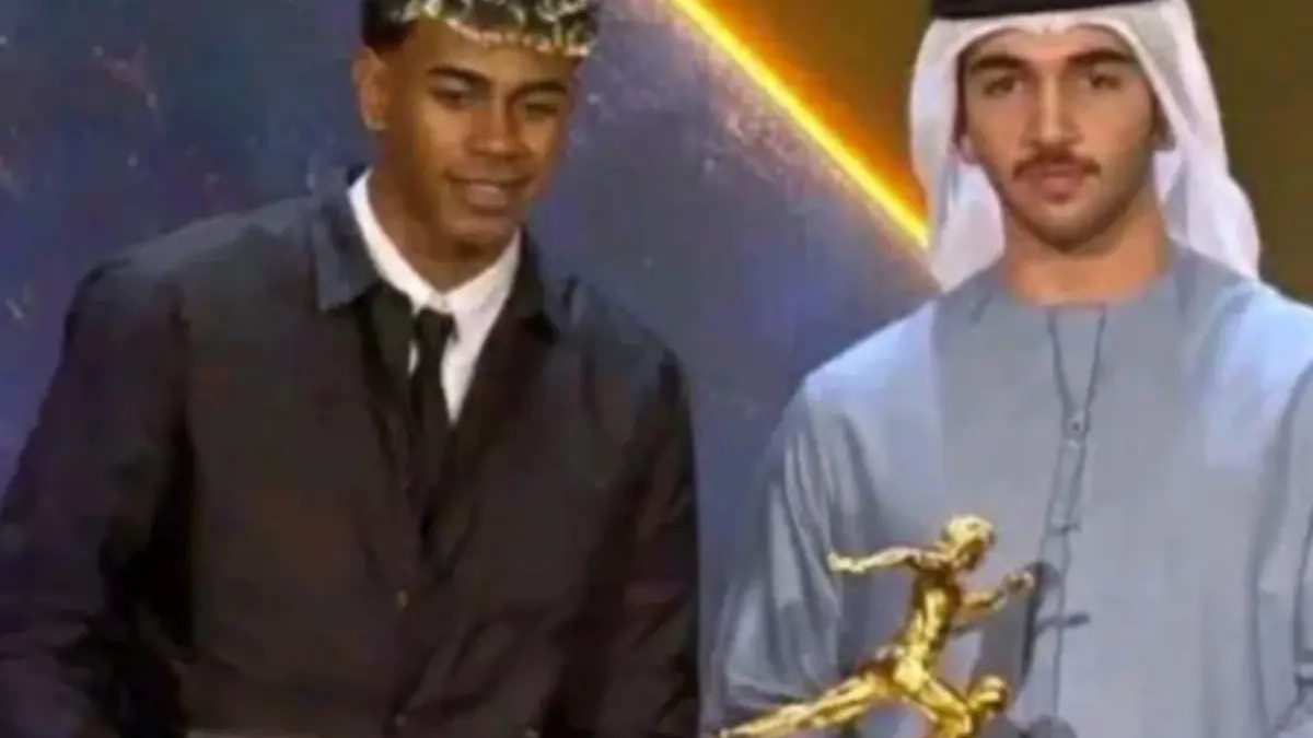 Lamine Yamal en la gala Lamine Yamal en la gala