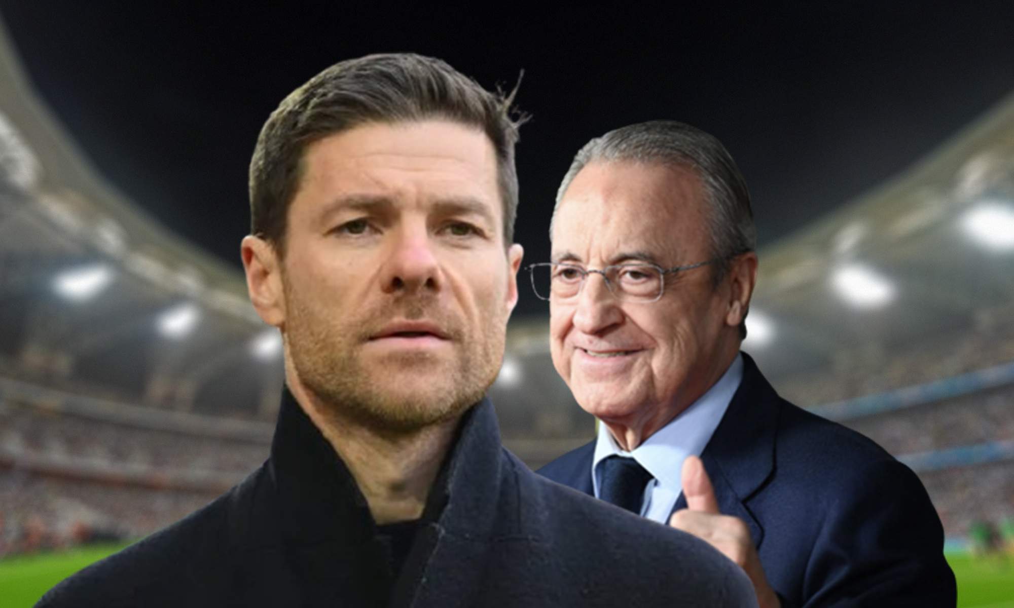 Xabi Alonso, Florentino Pérez y un estadio de Arabia Saudí. 