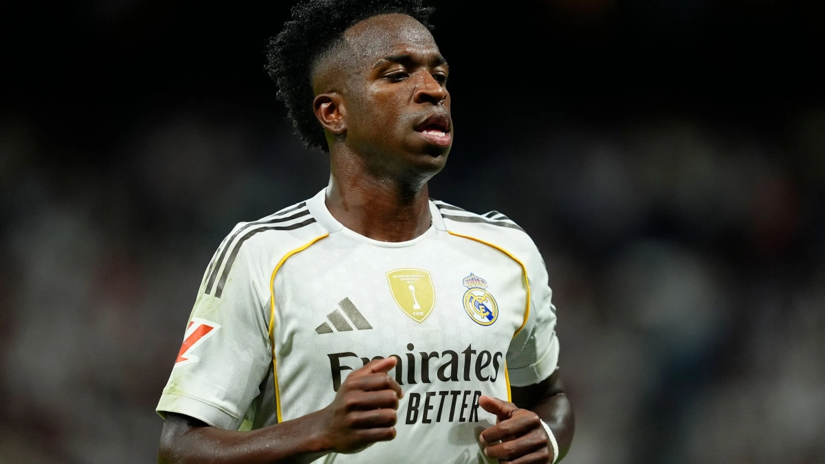 Vinícius Júnior jugando un partido con el Real Madrid. Vinícius Júnior jugando un partido con el Real Madrid.
