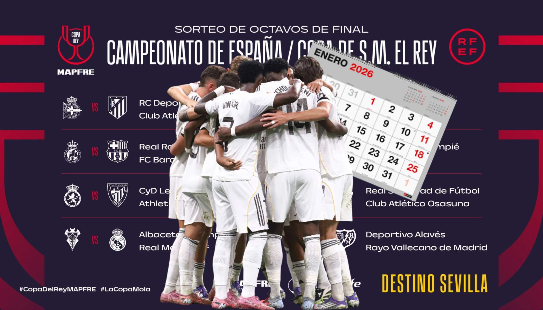 Fechas para el Albacete - Real Madrid