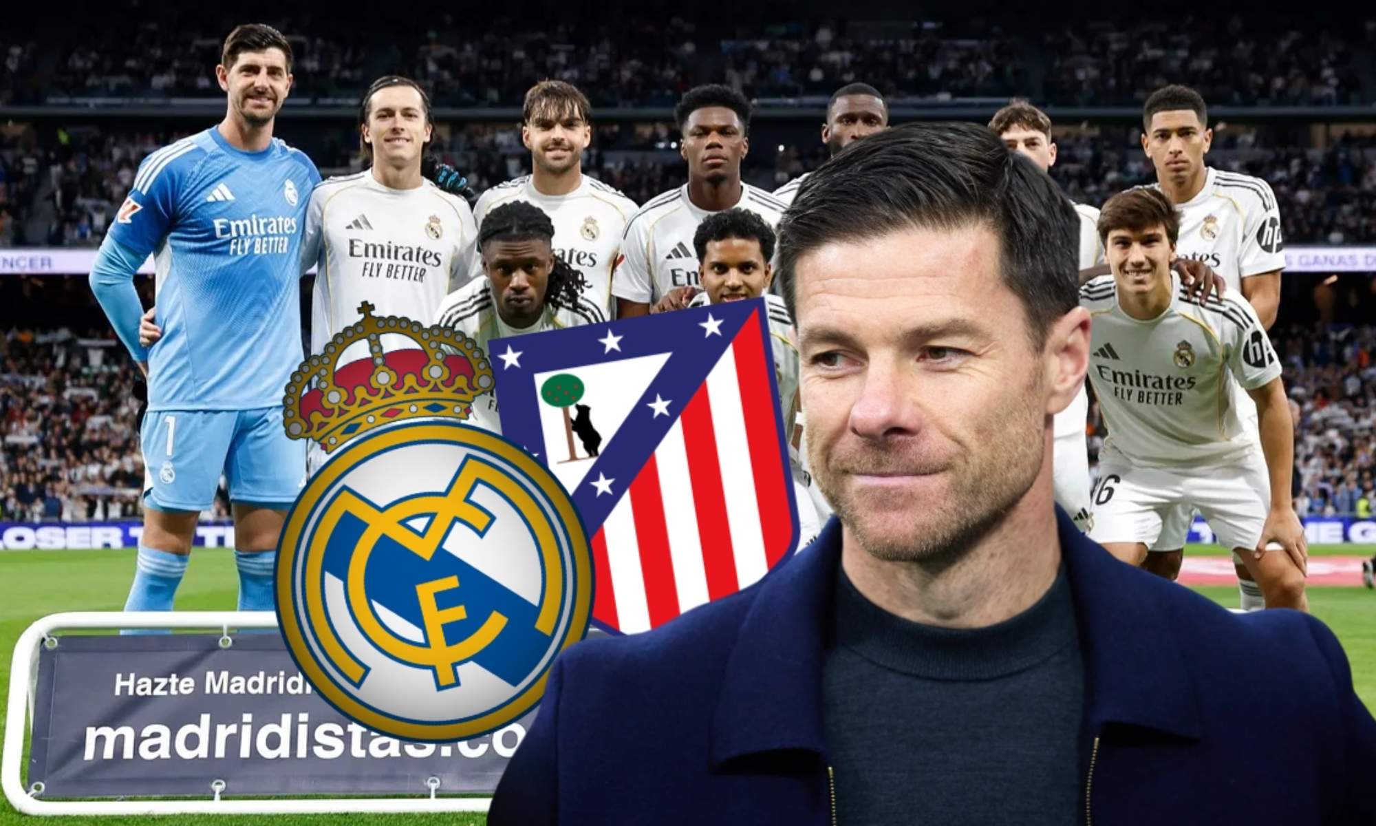 Xabi Alonso no realiza ningún cambio respecto al partido del Betis y vuelve a confiar en Gonzalo García para ser el '9' del Madrid ante el Atlético esta noche.