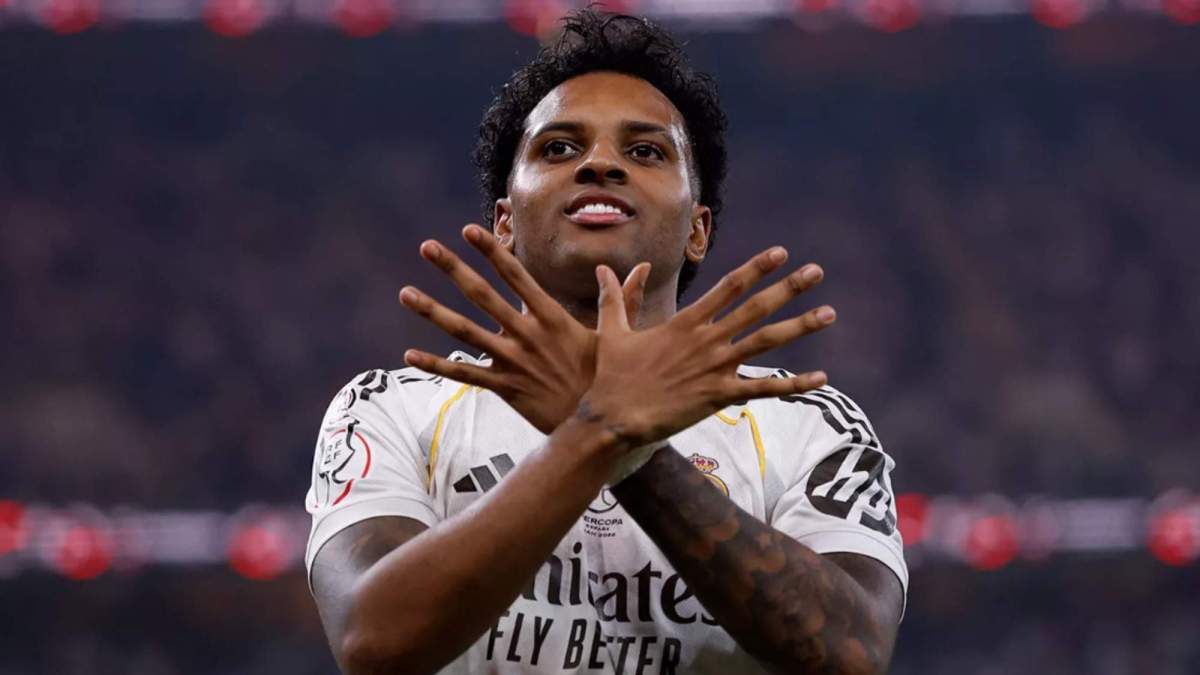 Rodrygo celebrando su gol en el día de hoy Rodrygo celebrando su gol en el día de hoy