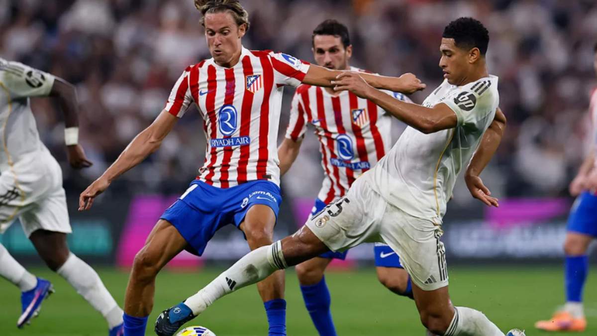 Bellingham en un lance de juego junto a Marcos Llorente Bellingham en un lance de juego junto a Marcos Llorente