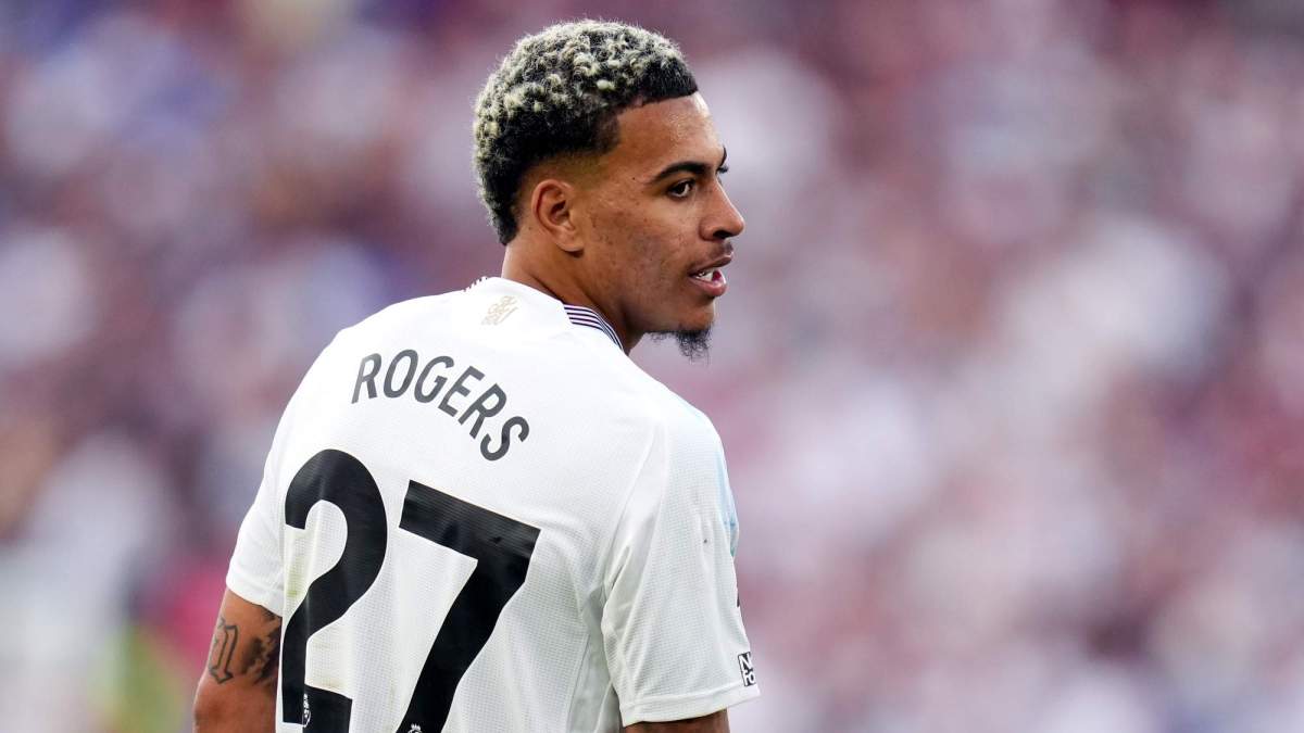 Morgan Rogers disputando un partido con el Aston Villa. Morgan Rogers disputando un partido con el Aston Villa.