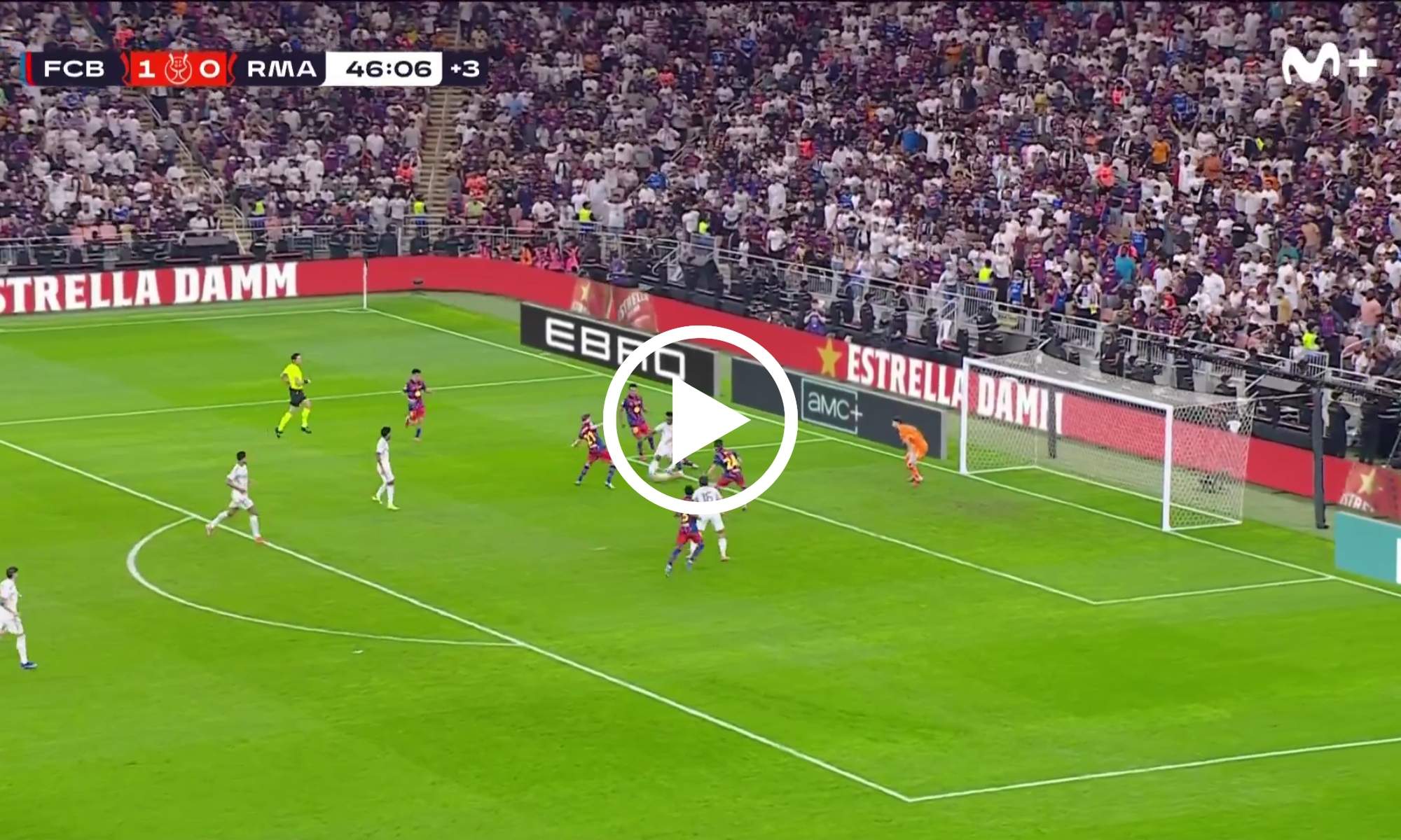 Vinicius hace una jugada espectacular y pone el 1-1 en el marcador