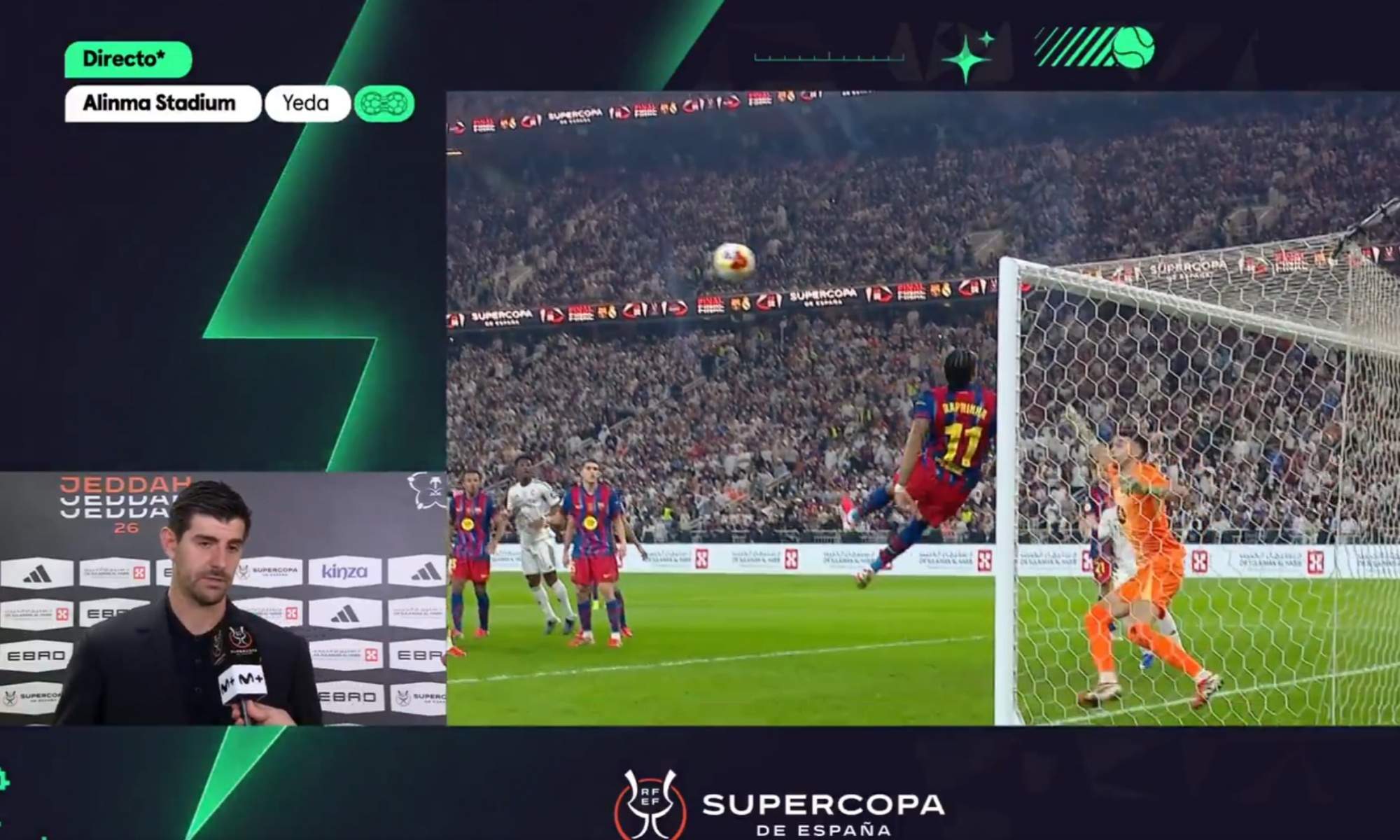 Courtois (33), tras perder la final: "Hemos demostrado que estamos vivos"