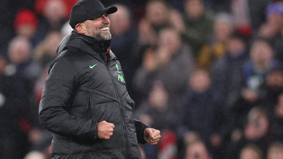 Klopp celebrando una victoria con el Liverpool