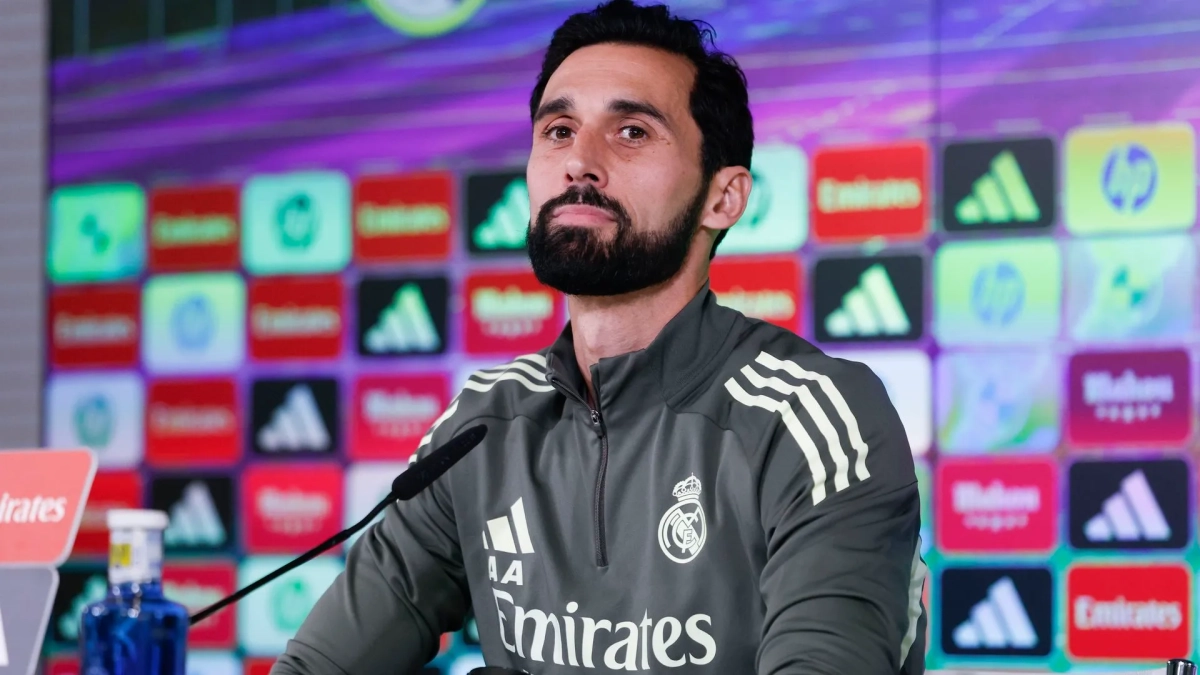 Álvaro Arbeloa en la rueda de prensa previa al partido contra el Albacete Álvaro Arbeloa en la rueda de prensa previa al partido contra el Albacete