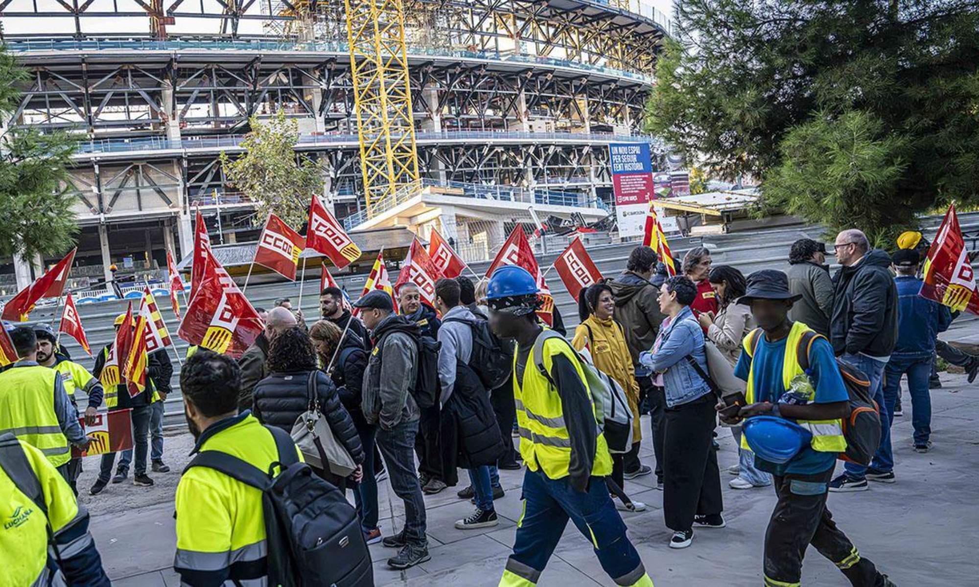 Trabajadores del Spotify Camp Nou despedidos tras varias protestas