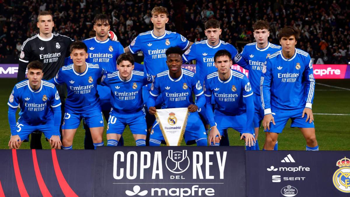 Alineación titular del Real Madrid esta noche ante el Albacete en el estadio Carlos Belmonte.