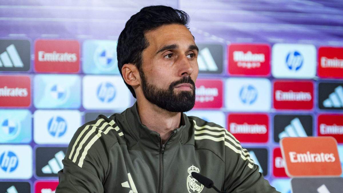Álvaro Arbeloa durante su primera rueda de prensa