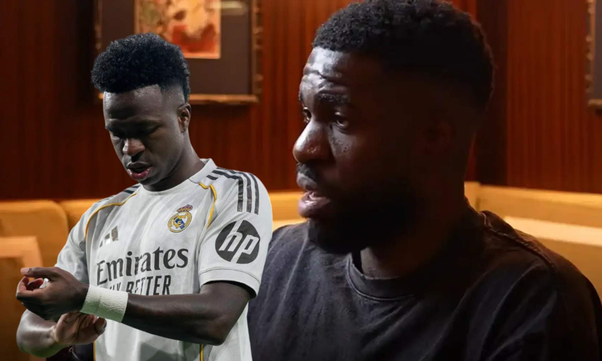 Umtiti (32), ex futbolista, elogia a Vinicius y critica a los jugadores del Real Madrid: "Necesita estar acompañado"