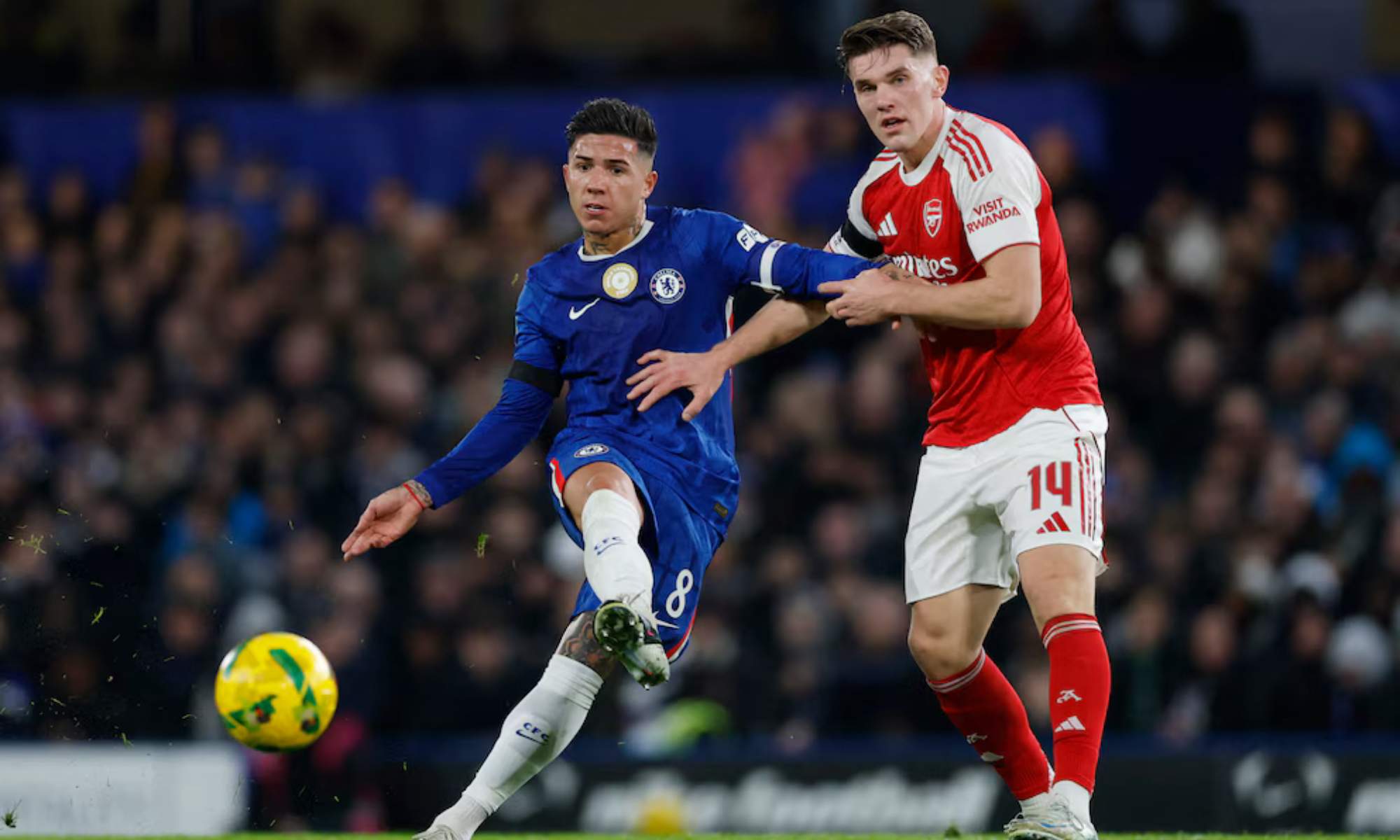 Enzo Fernández, en un partido reciente con el Chelsea en la Premier League.