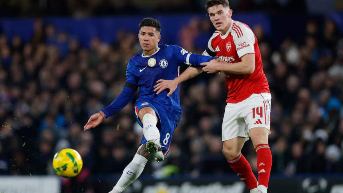 Enzo Fernández, en un partido reciente con el Chelsea en la Premier League.