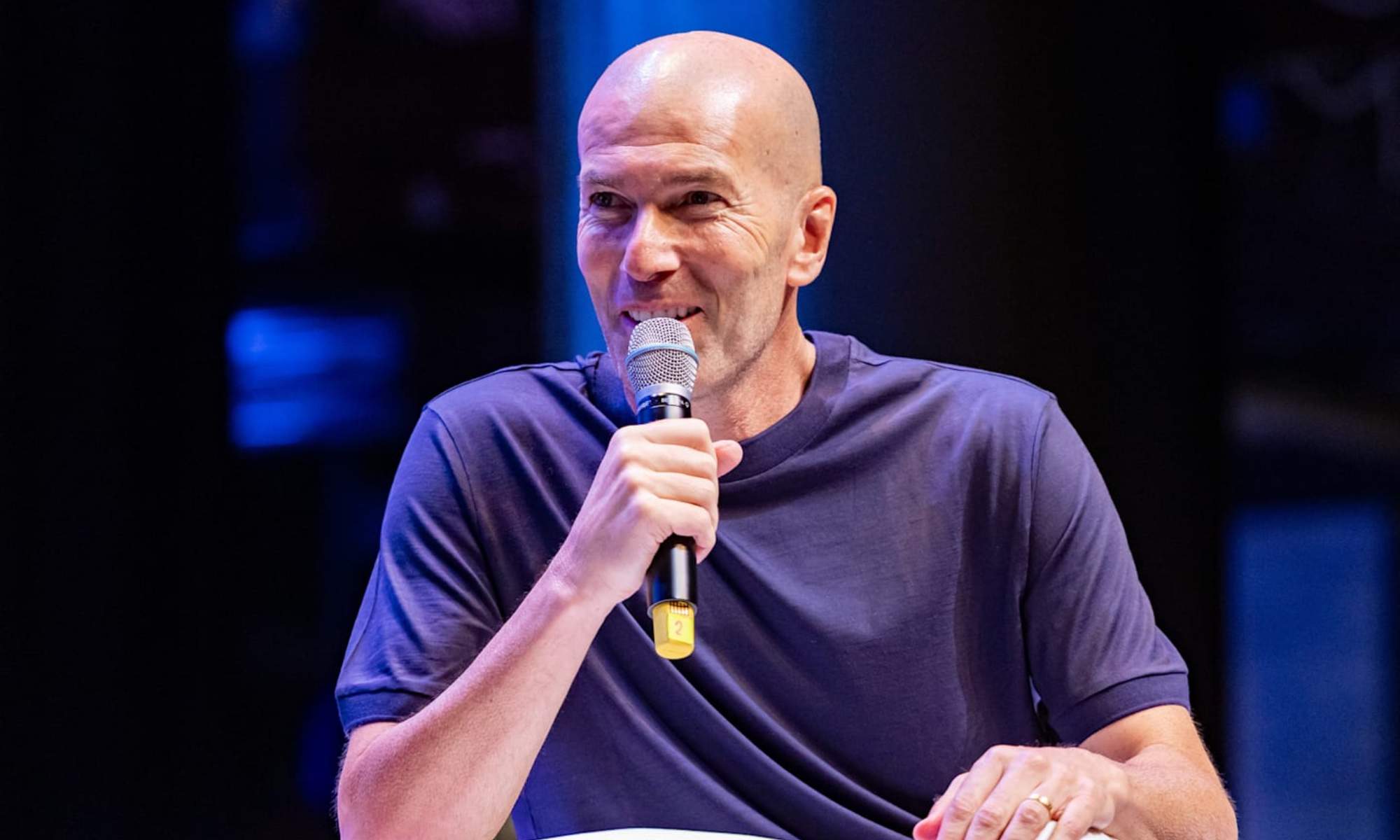 Zidane Zidane, en una charla reciente hablando de fútbol.