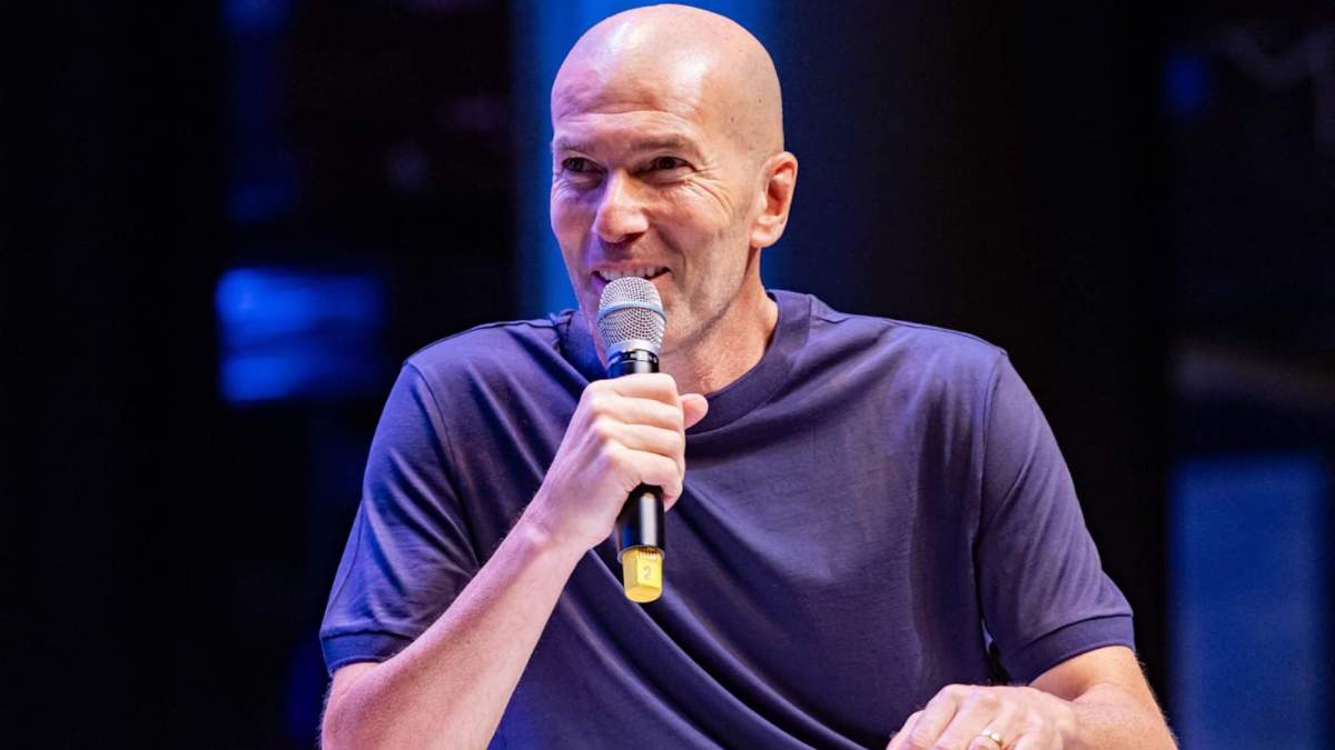 Zidane Zidane, en una charla reciente hablando de fútbol.