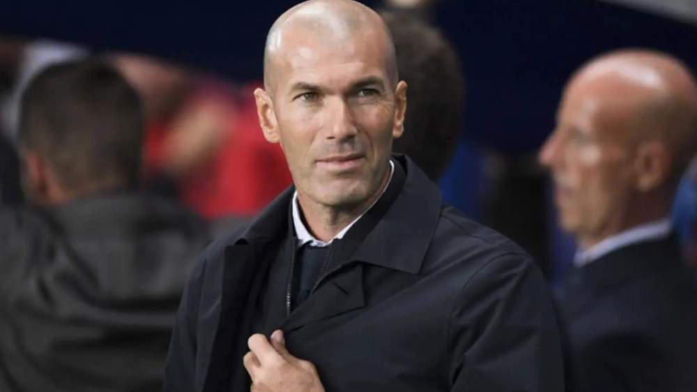 Zinedine Zidane, durante un partido como entrenador del Real Madrid.