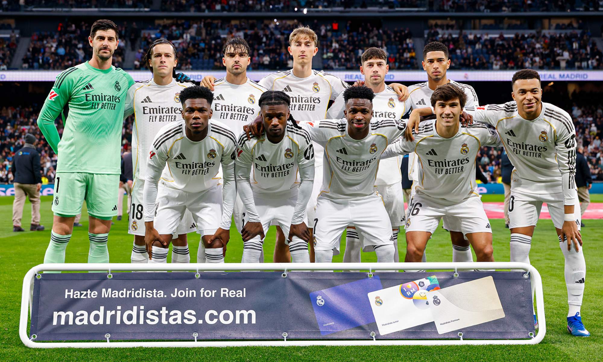 Alineación titular del Real Madrid contra el Levante.