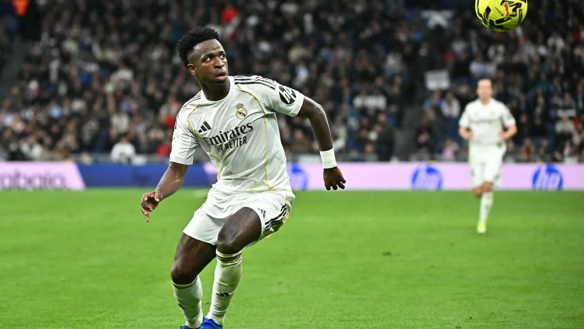 Vinicius, durante el partido ante el Levante